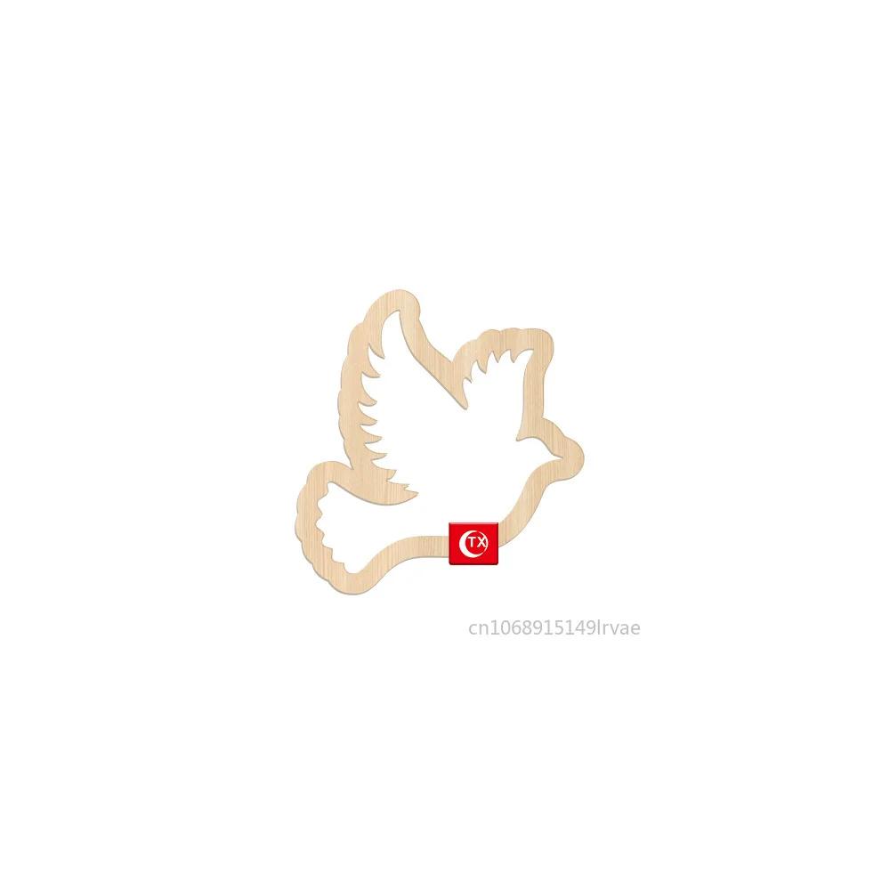 1/6PCS Gold Peace Dove Cross Cake Toppers Holy Communion Baptist Party Decor Cake Insert For Communion Party Decoration