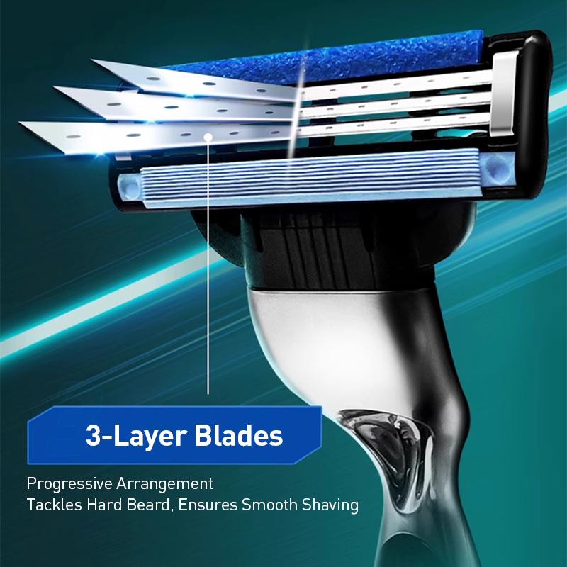Gillette Бритва Mach 3 1 ручка 6 бритвенных головок 1 подставка