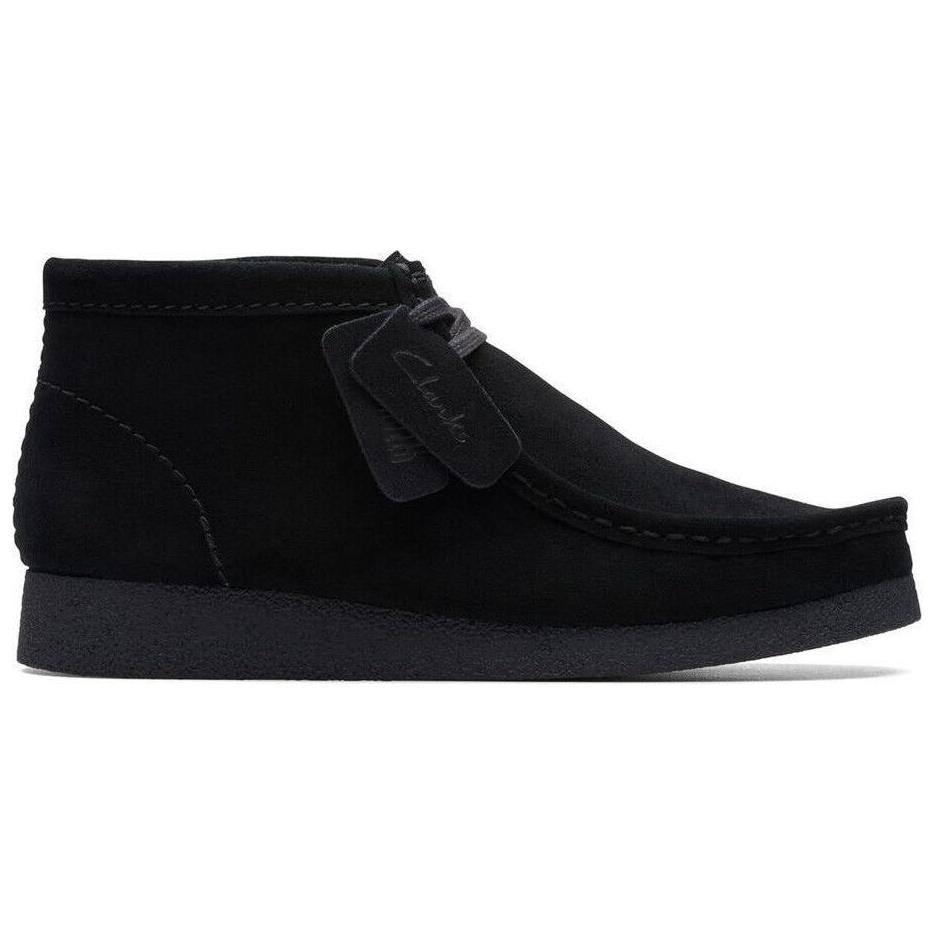 Clarks Замшевая кожаная обувь в британском стиле ретро с круглым носком, удобная, на толстой подошве, прочная, низкая, повседневная, мужские кроссовки, черные 26172823