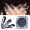 Black Mirror Effect Shinning Glitter Pigment Dust Women Party Nail Art Powder