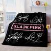Black And Pink Fashion Blanket Flannel Blanket for bed, sofa, Camping, Hiking, Picnic Essentials, gift for family Fan gifts