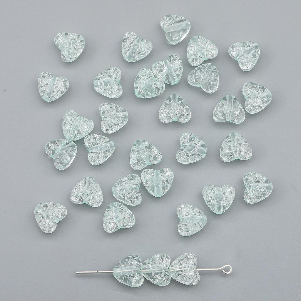 55/70Pcs Plastic Acrylic Heart Beads Fashion Loose Spacer Beads for Jewelry Making DIY Hairpin Earring Necklace Handmade