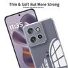 For Moto Edge 50 Neo Moto S50 Case Clear Soft Silicone Bumper Phone Case For Moto Edge 50 Fusion Transparent Shockproof Cover
