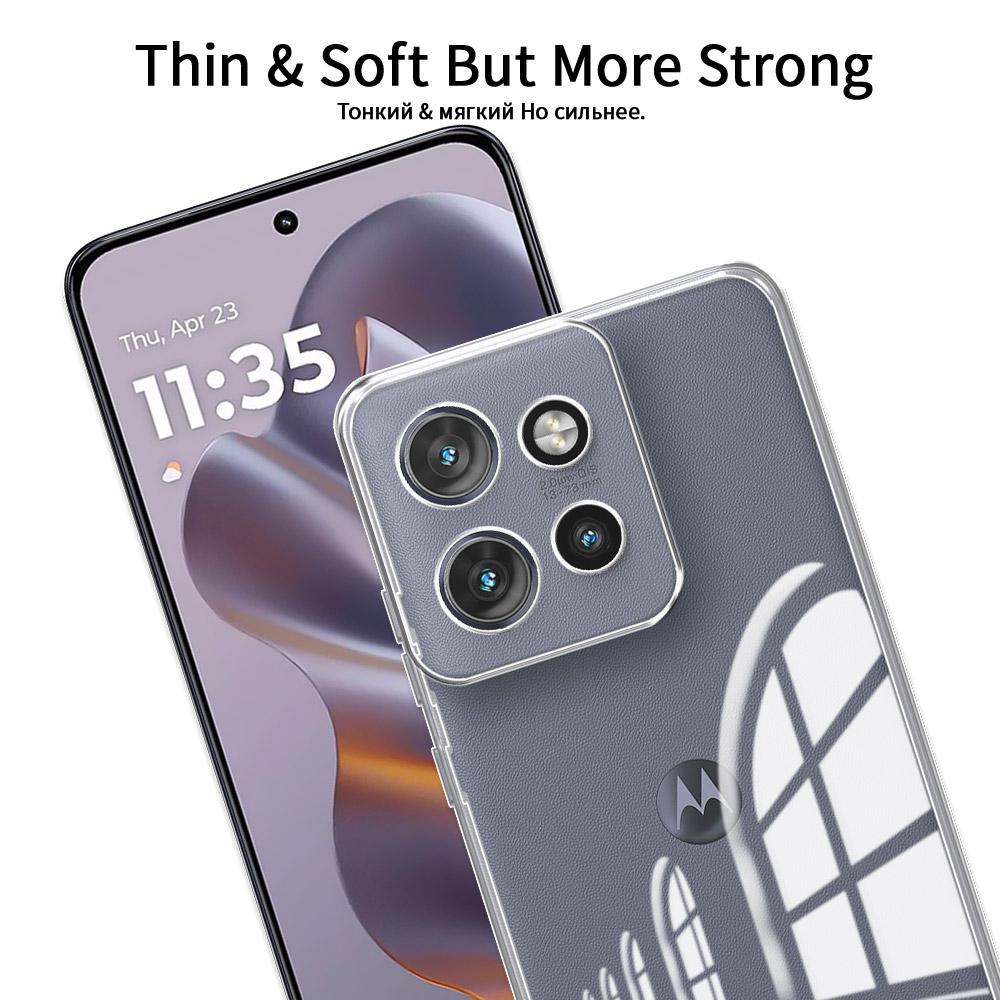 For Moto Edge 50 Neo Moto S50 Case Clear Soft Silicone Bumper Phone Case For Moto Edge 50 Fusion Transparent Shockproof Cover