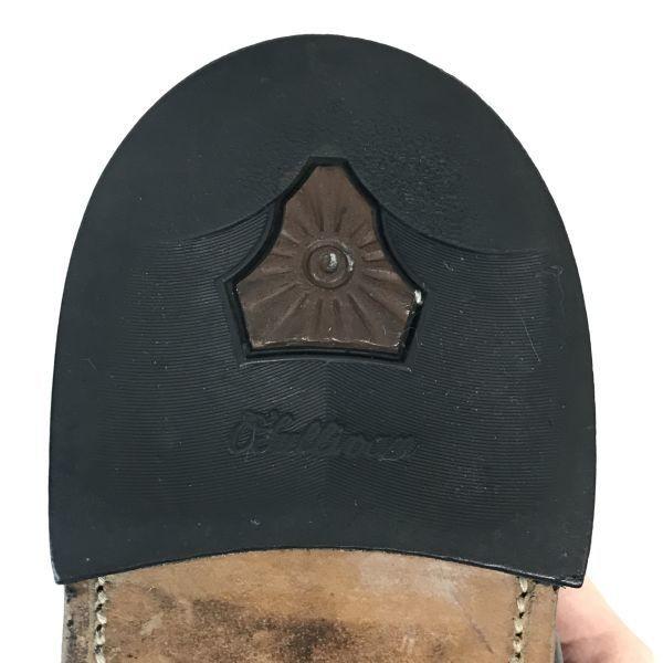 70s-80s USA Vintage Heavy Leather Goodyear Welt Long Wingtip 12D / 29.5cm / Black Business Shoes Kenmoor(USED)