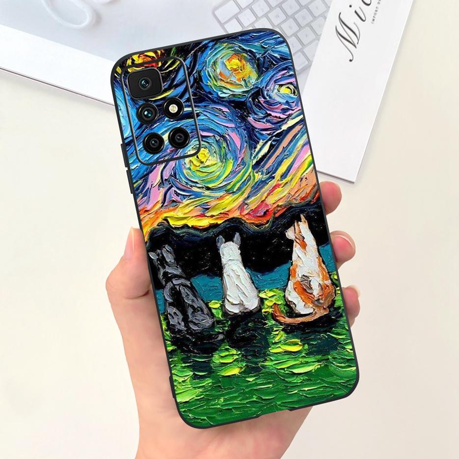 Для Xiaomi Redmi 10 2022 Чехол Милые Астронавты Мультяшная Крышка Мягкий Силиконовый Чехол Для Телефона Для Redmi 10 Prime Redmi10 Задняя Крышка Coque