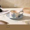 Легкие роскошные керамические кофейные чашки во французском стиле, изысканные элегантные чашки для послеобеденного чая, домашние чашки для завтрака, йогурта, кружки для офиса