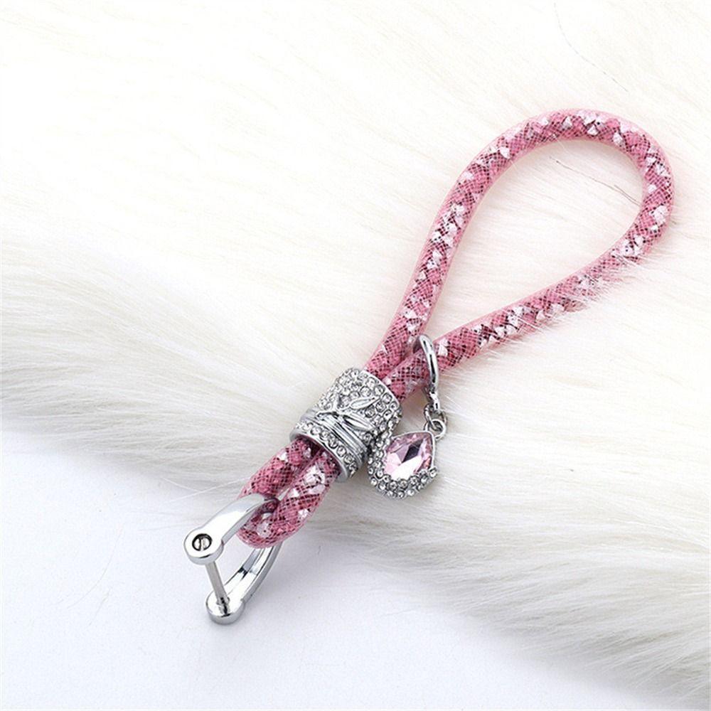 Bag Pendant Shiny Car Keychain Car Key Decorations Glitter Key Chains Car Key Ring