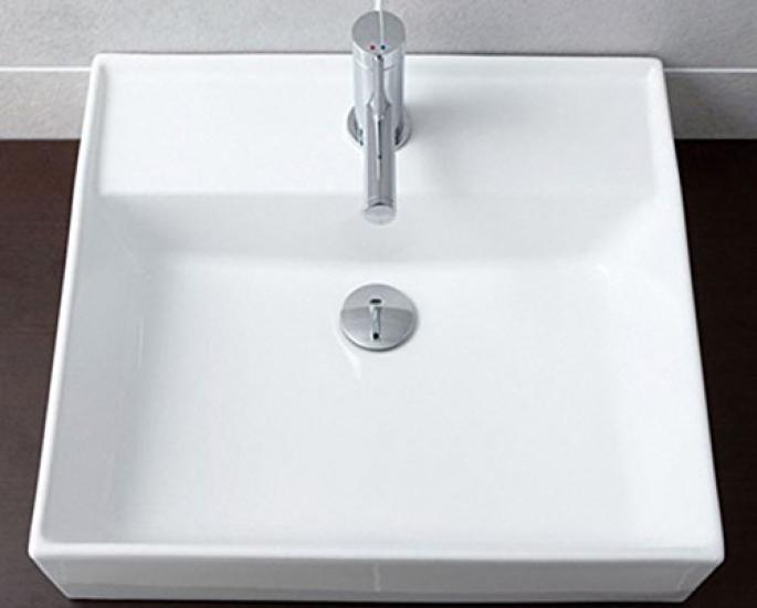 LIXIL INAX Satis Washbasin Pure White (Aqua Ceramic) YL-A555FYCV/BW1