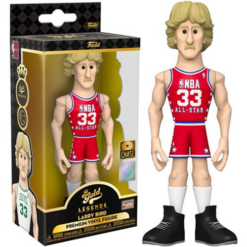 Легенды НБА: Виниловые 5-дюймовые виниловые золотые Chase Larry Bird поставляются 1 из 6