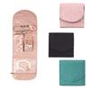 1 Pc Travel Jewelry Storage Box With Foldable Jewelry Roll, Suitable For Travel Rings, Necklaces, Earrings, Bracelets, Mini