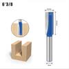 6mm 1/4inch Shank Router Bits Set Trimming Straight Round Corner Cove Box Milling Cutter Tungsten Carbide Woodworking Tools