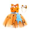 2PCS Halloween Costume Performance Costume Party Festive Atmosphere Dress Daily Princess Dress Sleeveless Headband Accessories