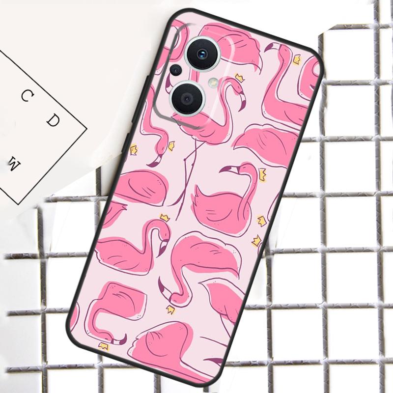 Фламинго Для OPPO Reno 14F 13F 12F 11F 10 11 12 13 14 Pro 7 8 Lite 8T OPPO Find X6 X5 X8 X9 Pro Чехол