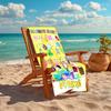 Personalized customized proof beach towel with nanimate Insanity pattern - soft, absorbent,quick-drying,perfect swimming,camping&bathing