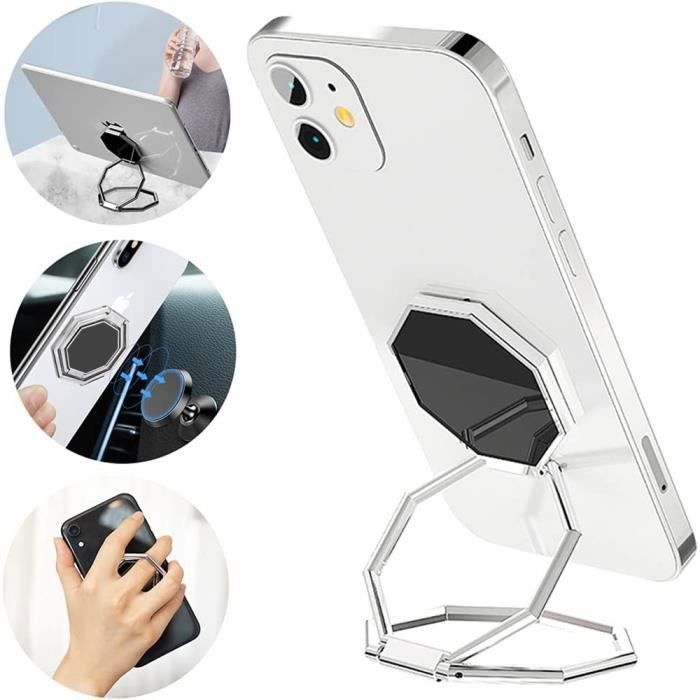 Case for Samsung Galaxy S23 Plus - BOOLING - Transparent Silicone Ultra Slim Shockproof with Multi-Angle Rotation Stand