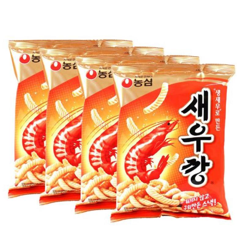 Nongshim Креветочные чипсы – Оригинальные 90 г / Васаби 70 г – Корейская закуска