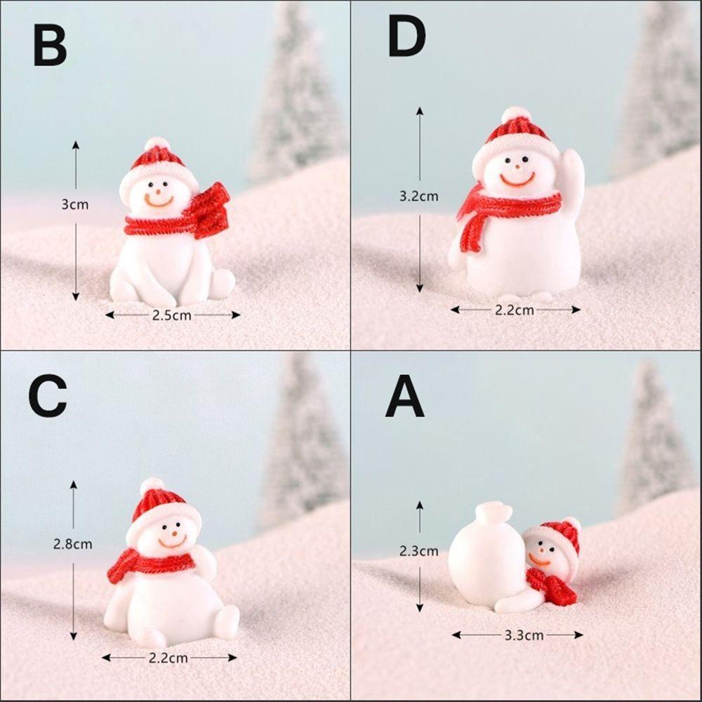 Fairy Garden Decoration Dollhouse Figures Figurines Ornaments Christmas Miniature Micro Landscape