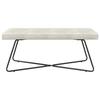 Bench Cream 110 x 40 x 45 cm Velvet
