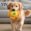 Durable Pet Toys for Fetch Crinkle Flower Dog Toy, Squeaky Spiky Ball Inside, Plush Puppy Paper Chew Interactive Toy Small And Medium Dogs Stuffed