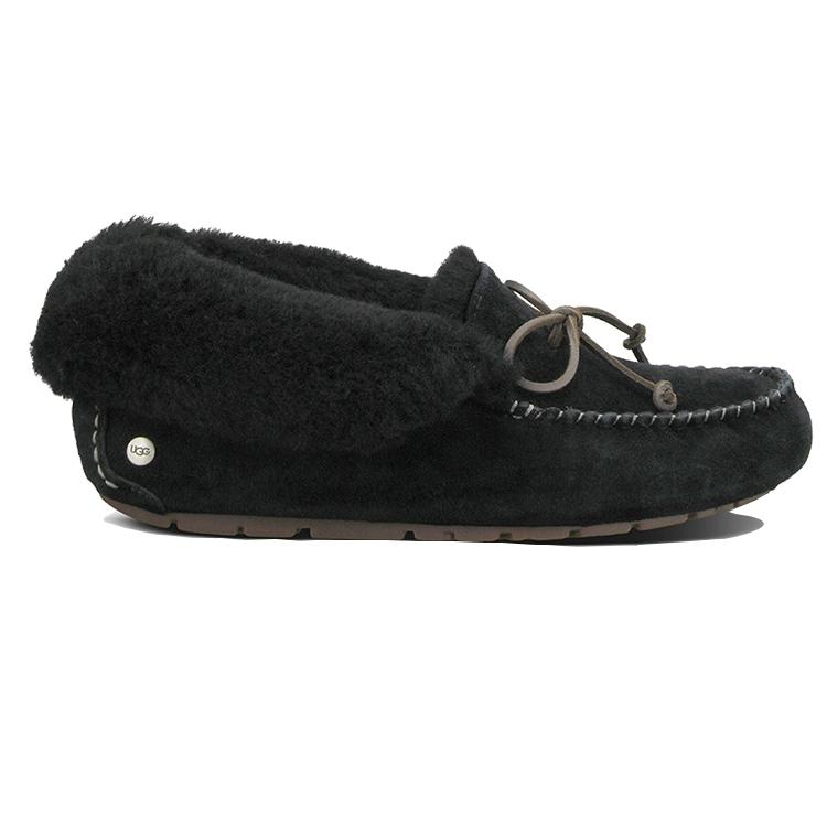 UGG Алена Комнатные и уличные тапочки Женские 1004806-ЧЕРНЫЙ