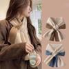 Apparel Accessories Korean Style Scarf Warm Wrap Autumn Winter Shawl Scarf Women Cross Scarf  Warm