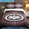 Eintracht Frankfurt Crest 3PCS Bedding set,Ideal for 1pc Duvet Cover And 2pcs Pillowcases Perfect for Fan gift,Ideal for Bedroom, Dormitory