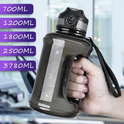 Спортивная бутылка для воды большой емкости, бутылка для воды для фитнеса, уличная эластичная крышка, ведро из тритана, дорожный горшок, онлайн-знаменитости, тонны бочек