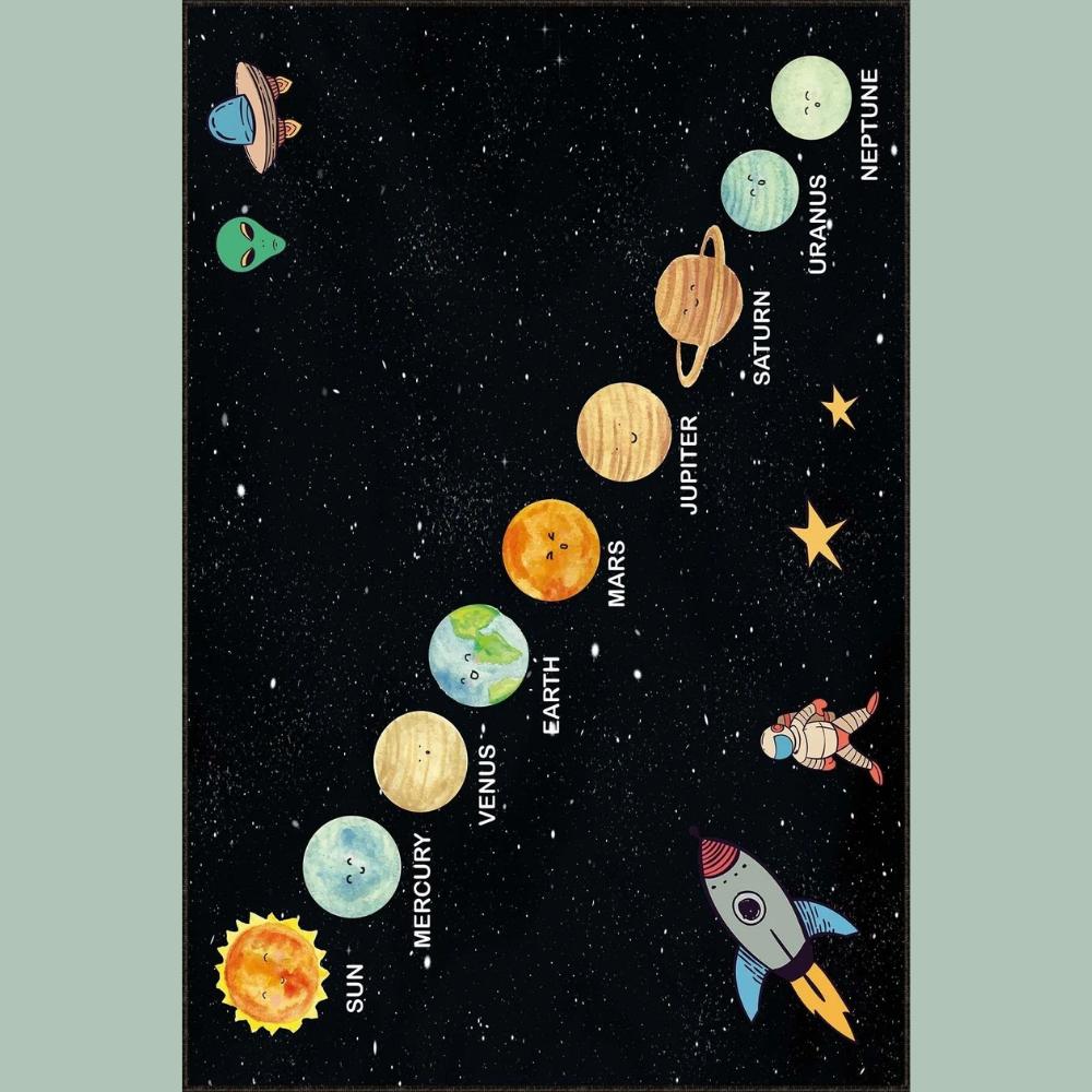 Miru Home Моющийся нескользящий коврик в горошек с цифровой печатью для гостиной, детей и младенцев Mcb-15