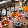 Bloody Halloween Decorative  Tablecloth Handprint Table Cover Scary Placemat  Halloween Party