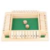Wooden Number Board Dices Game Set Toy for 4 People KTV Pub Bar Party Supplies PropGreen