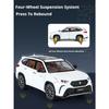 1/24 Toyota Crown Kluger игрушечная модель автомобиля литой сплав 6 дверей открываются задние колеса инерционные транспортные средства модели подарки на День детей