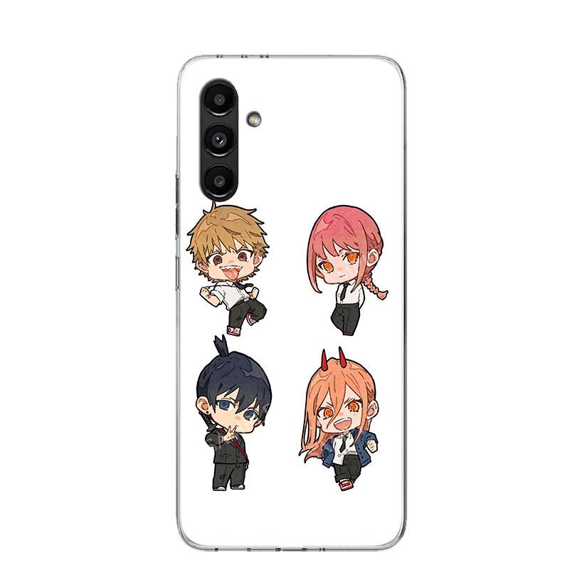 Милый Чехол для Телефона с Chainsaw Man Для Samsung Galaxy A17 A16 A14 A15 A13 A57 A56 A54 A55 A53 A37 A36 A34 A35 A33 A26 A24 A25 A23 G