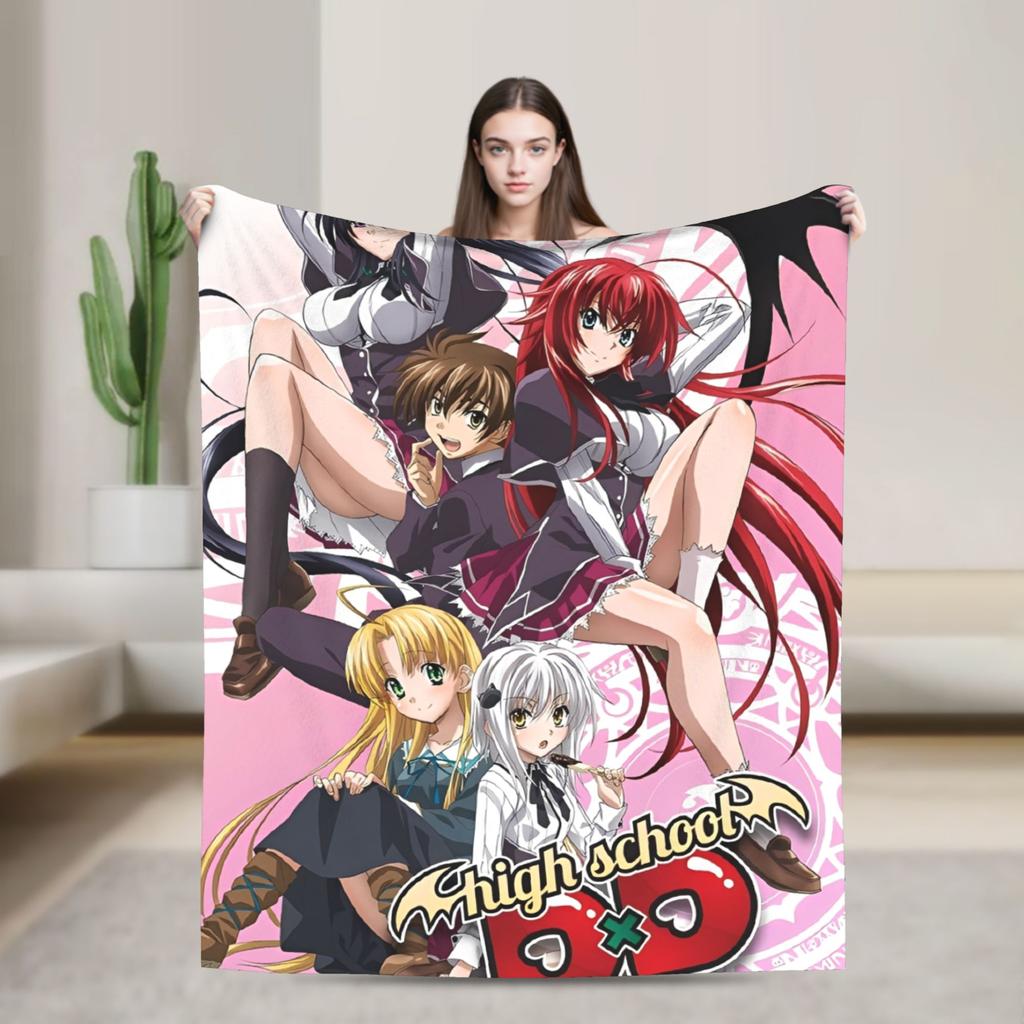 Фланелевое одеяло Rias grimory High School DxD Аниме Плед для домашнего декора Пикника Новинка Покрывало Чехол для диван-кровати