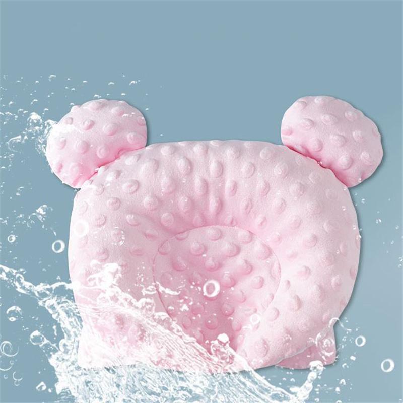 Мультяшная детская фасоль бархатная форма медведя антипрогибная подушка для головы фиксированная дышащая боковая подушка для сна новорожденных подголовник для младенцев