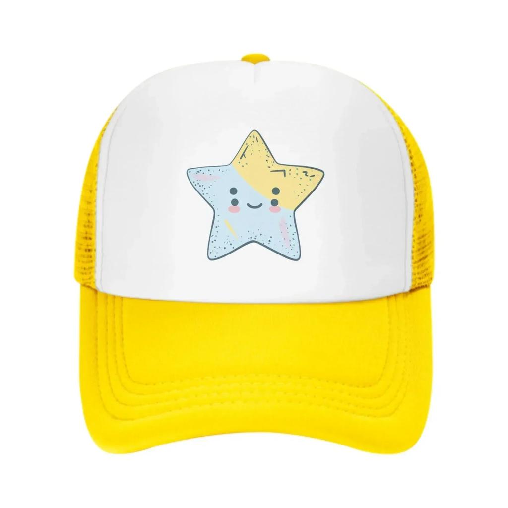 Four Eyed Stars Spring Summer Leisure Sports Daily Sun Hat Fishing Outdoor Unisexs and Womens Truck Caps Fashion Casquette