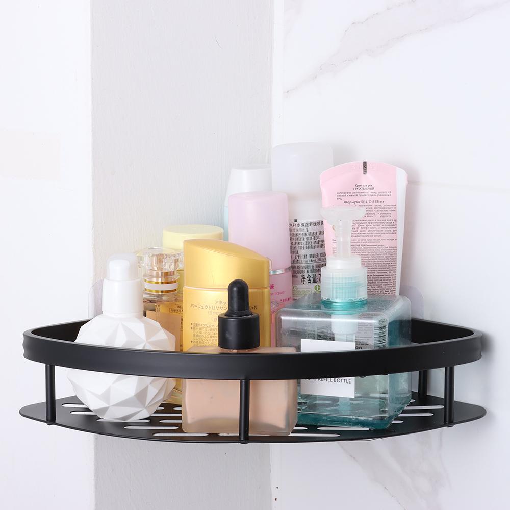 Aluminum Shower Storage Rack Holder No Drill Corner Shower Shelf Durable Bathroom Shelves  Kitchen