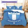 Malmö FF  Pattern Bedding Quilt Set Quilt Cover Pillowcase Home Decoration Birthday Gift (1 * duvet cover + 2 * pillowcase, without core)