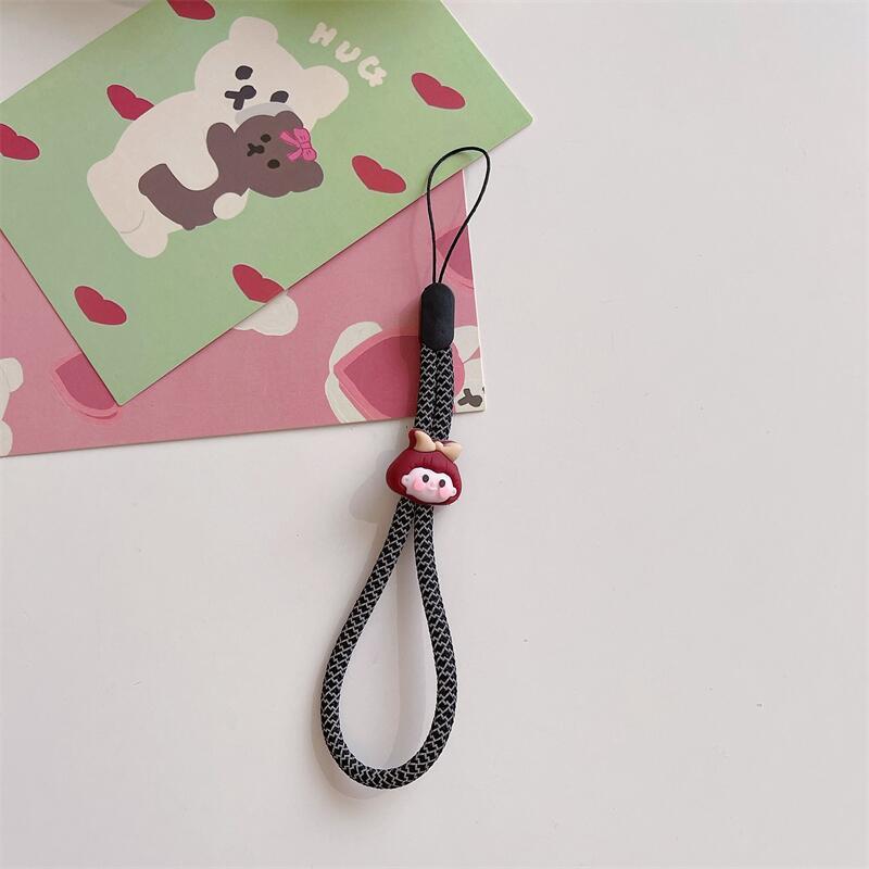 Милый ремешок для телефона, креативный модный цветочный ремешок для телефона, портативный браслет для женщин, аксессуары для мобильных телефонов на запястье