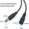 Female To Male Plug Adapter Extension Cable Cable For  Camera Router Power Cord Extended Wire