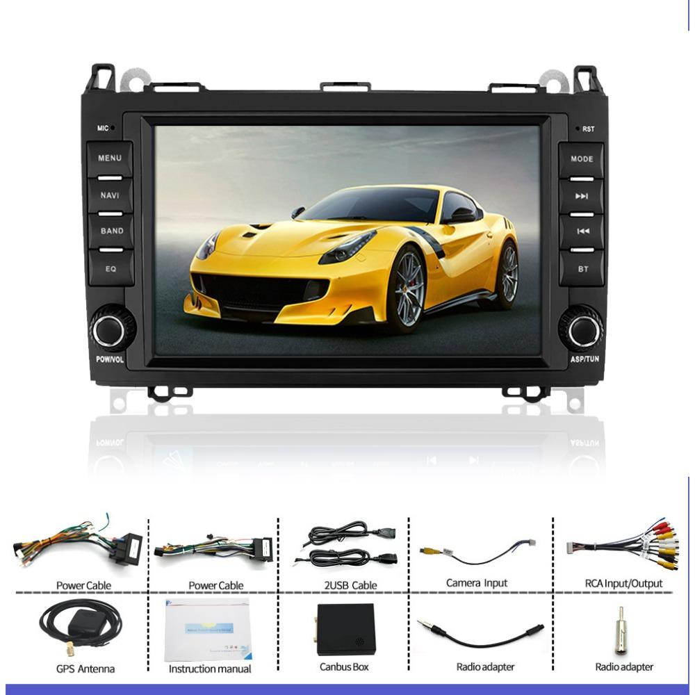 Car Radio Multimedia Player For Mercedes Benz A-Class W169 B-Class W245 V-Class W639 W906 Sprinter Viano 2 Din Android Carplay GPS Autoradio 2+32GB