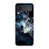 Phone Case For Samsung Galaxy Z Flip 3 4 5 Hard Folding Clear PC Bumper The Wolf For Samsung Z Flip 6 Back Cover