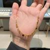 Золотой Магазин Круглый Кулон на Цепочке - Женский Легкий Люкс Нишевый Дизайн Чокер на Ключицы, Простой Универсальный Аксессуар