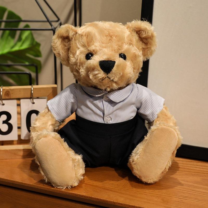 Cartoon Couple Dressed Bear Teddy Bear Doll Plush Toy Hug Bear Doll Girl Soothing Doll