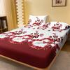 1 Simple Modern Butterfly Printed Matte Fitted Sheet, Bedroom Printed Bed Cover, Bedding (Excluding Pillowcases)