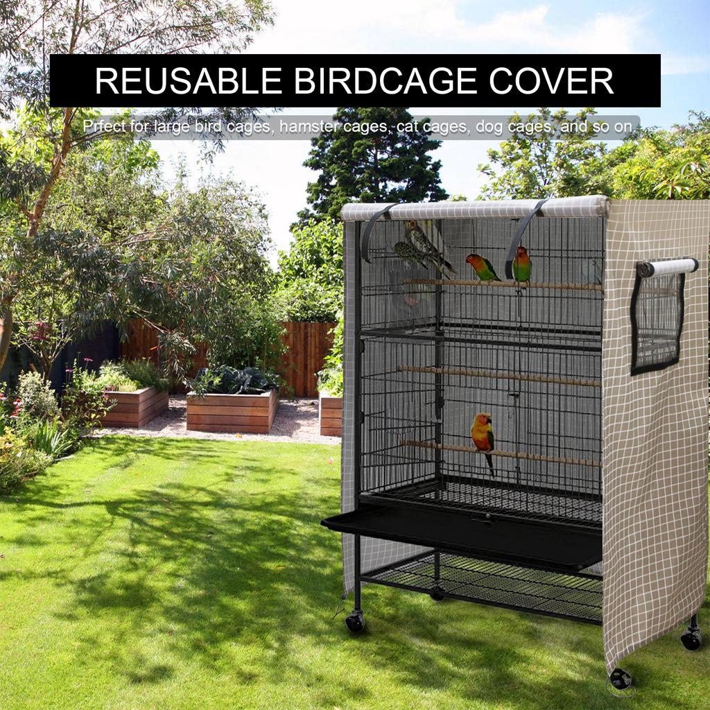 Birdcage Cover Night Birdcage Cover Sleep Helper for Brid Cage with Window Drawstring Bird Cage