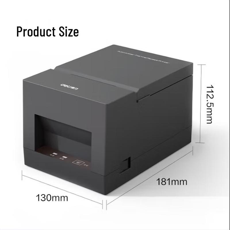 Deli GE5801PW 58mm Thermal Receipt Printer CN plug (adapter included)