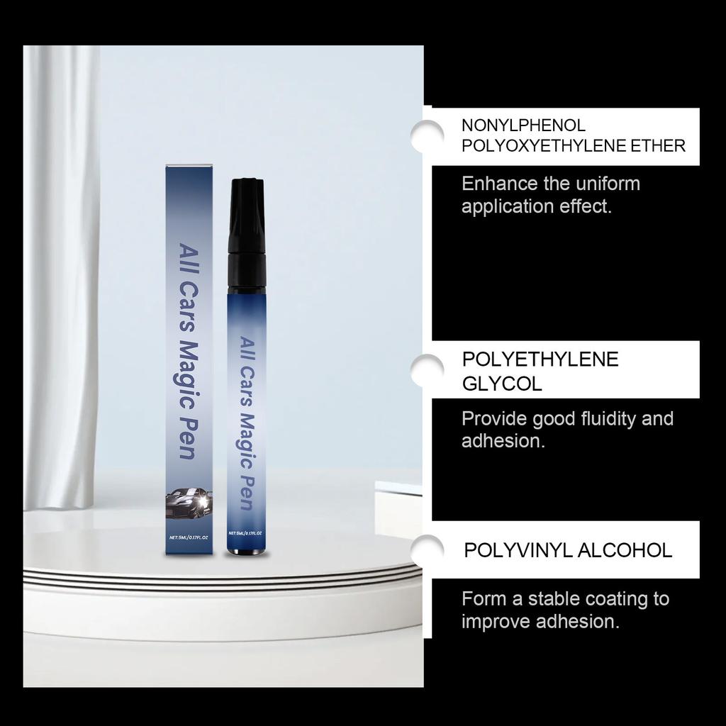 Glossy Car Scratch Repair Pens Auto Scratch Remover Quick Dry Auto Paint Touch Up Waterproof for Easy Maintenance
