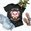 Футболка с принтом Just A Girl Loves Pigs для женщин с коротким рукавом и круглым вырезом, свободная футболка, летняя женская футболка, топы, женские рубашки