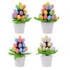 Easter Egg Ornament Easter Egg Bonsai Tree Low Maintenance Artificial Eggs Plants Desktop Easter Decoration Multicolor Potted Easter Ornament